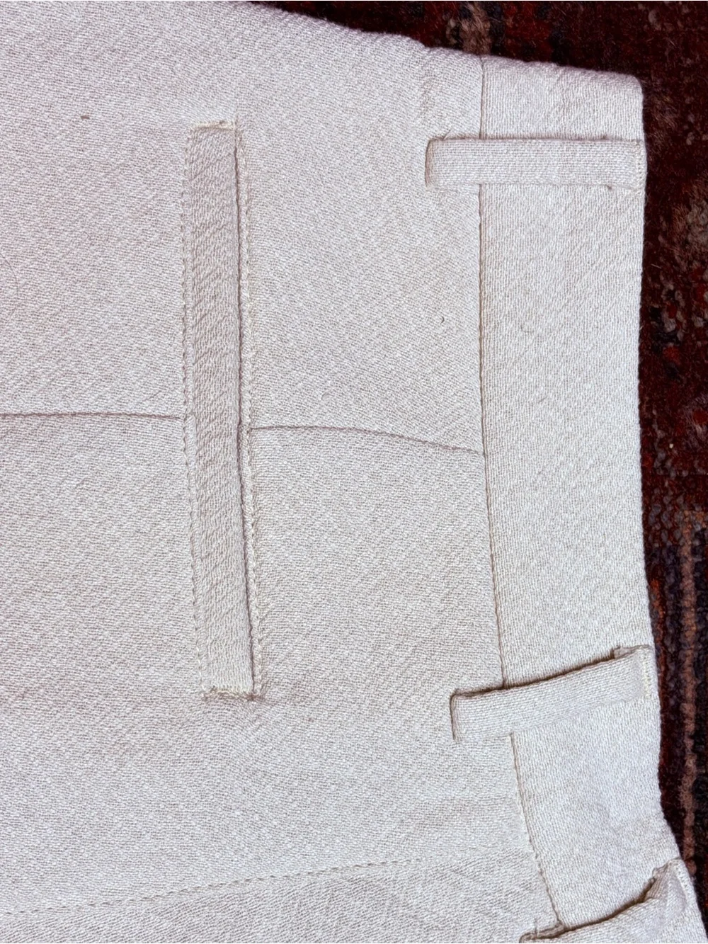Men's Zara White Textured Tapered Pants